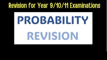 Probability Revision for Year 9 and Year 10 Examinations. #mrongmathslessons #examrevision 