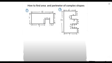 How to find Perimeter  & Area of complex shapes / perimeter of irregular shape / perimeter