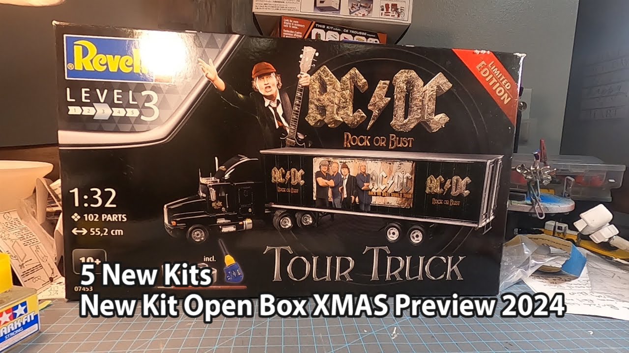EP1181 AC/DC Tour Semi Truck & More November XMAS New Model Kit Open ...