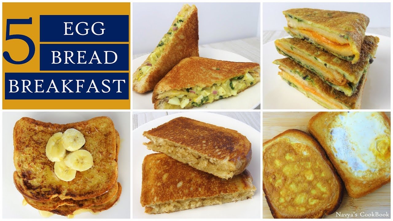 5 Egg Bread Breakfast Recipes മുട്ടയും ബ്രഡ്ഉം വെച്ച് 5 ബ്രേക്