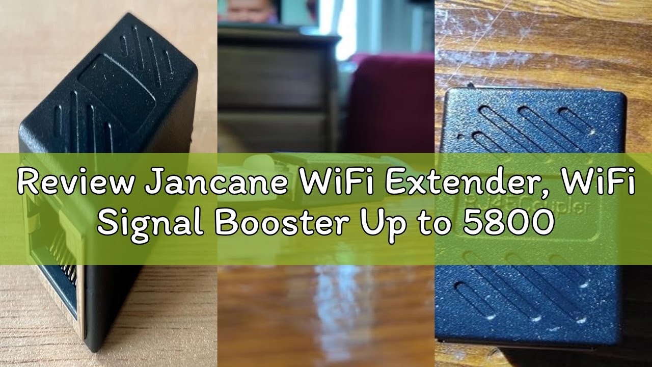 Review Jancane WiFi Extender, WiFi Signal Booster Up to 5800sq.ft and 58 Devices, WiFi Range Extende
