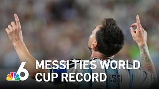 Lionel Messi ties World Cup goal record with hat trick in Argentina’s win