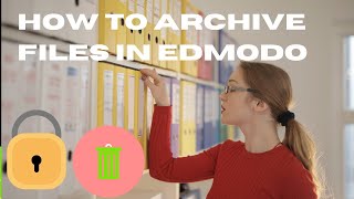 HOW TO ARCHIVE GROUPS/CLASS IN EDMODO