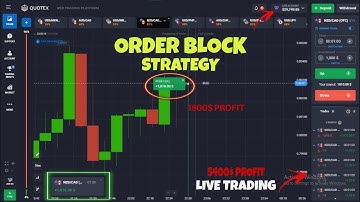 QUOTEX TRADING LIVE STRATEGY, ORDER BLOCK AND SURESHOT PATTERN COMBINED 100% WORKING STRATEGY