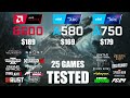 RX 6600 8GB vs ARC A580 8GB vs ARC A750 8GB | R9 - 7950X3D | 1080p - 25 Games Tested