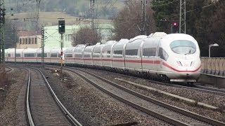 Züge in Altbach und Stuttgart
