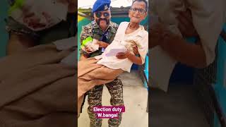 election duty west bangal #election #army #border #crpf #help