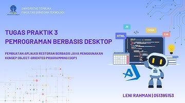 LENI RAHMAN   051395153   TUGAS 3   PEMROGRAMAN BERBASIS DESKTOP