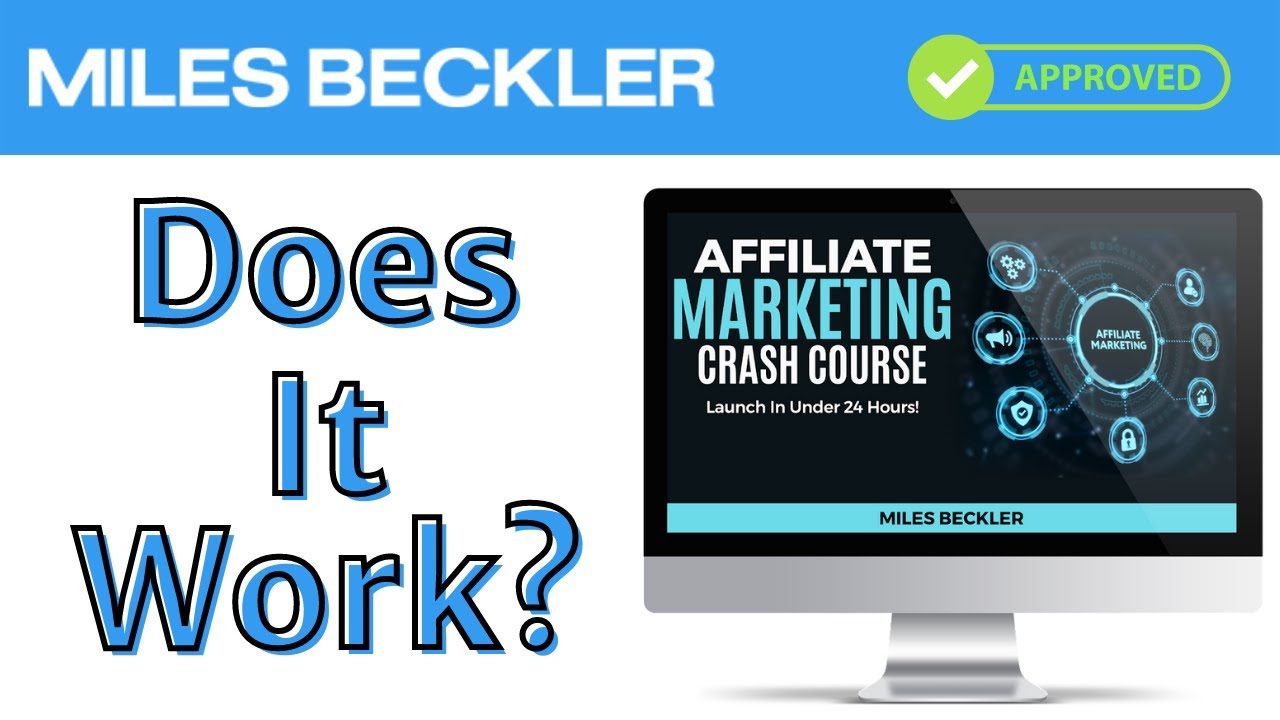 Miles Beckler Affiliate Marketing Crash Course ⭐️ Affiliate Marketing For Beginners
