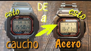 Convierte tu CASIO G-SHOCK EN UN TANQUE DE ACERO ¡INCREÍBLE! sólo 5 min y el cambio es BRUTAL 5610