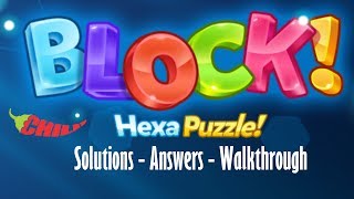 BLOCK! Hexa Puzzle! Advanced Level 11 Basic Chili Game Solution Answer Walkthrough