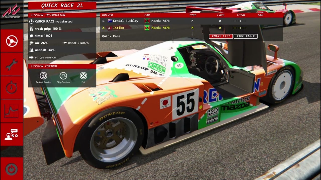 TUTORIAL DE COMO FAZER O MAZDA 787B VOAR EM NURBURGRING (ASSETTO CORSA)