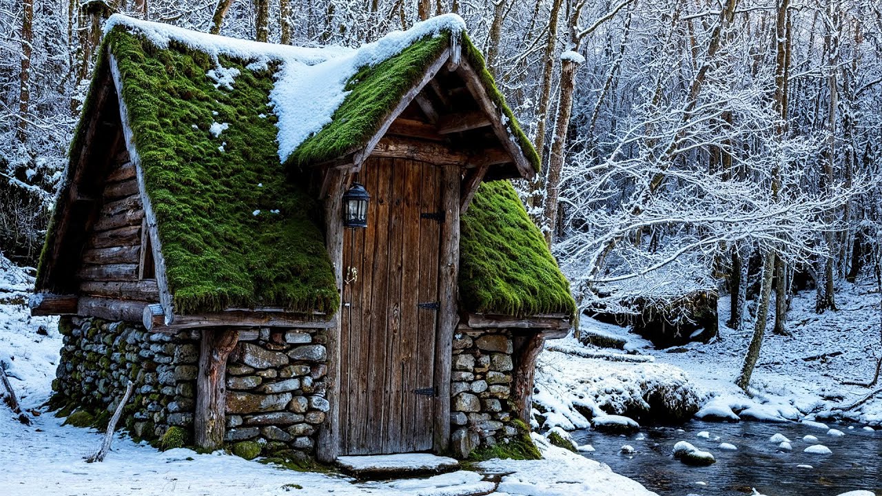 Man Builds Stone House Alone by the River in the Forest I Start to ...