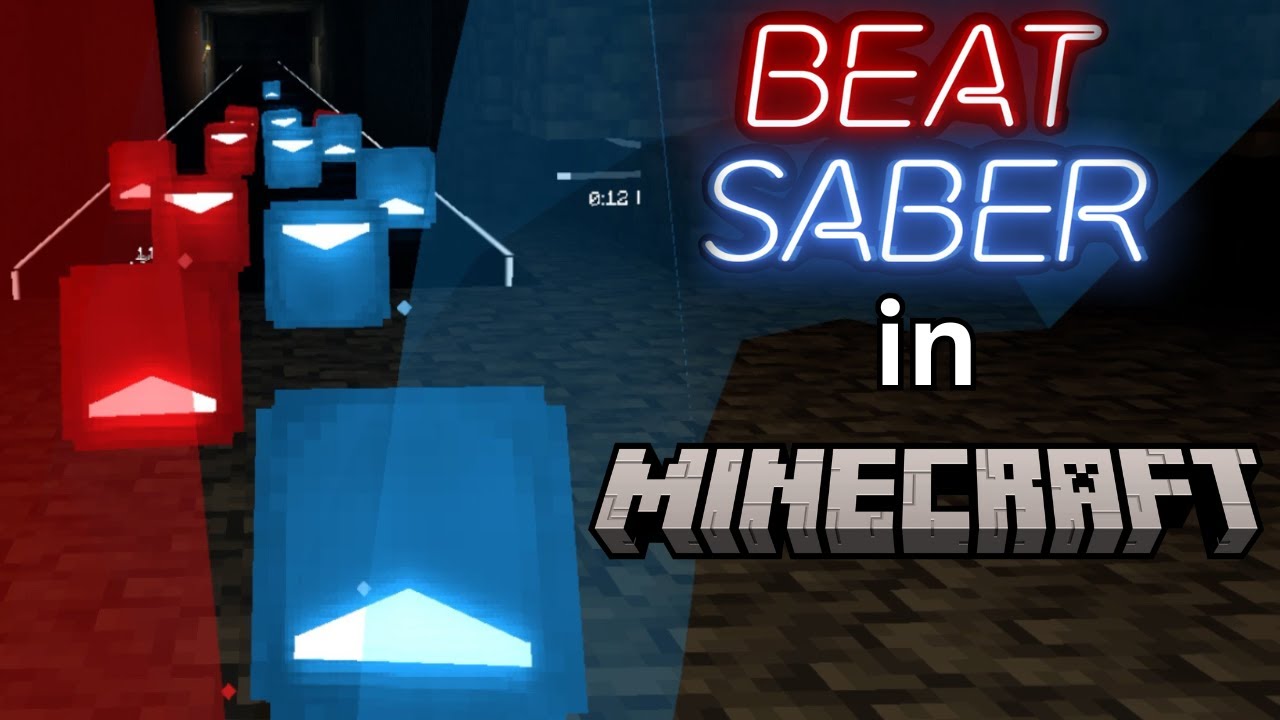 ACTUALLY Playing Beat Saber in Minecraft...