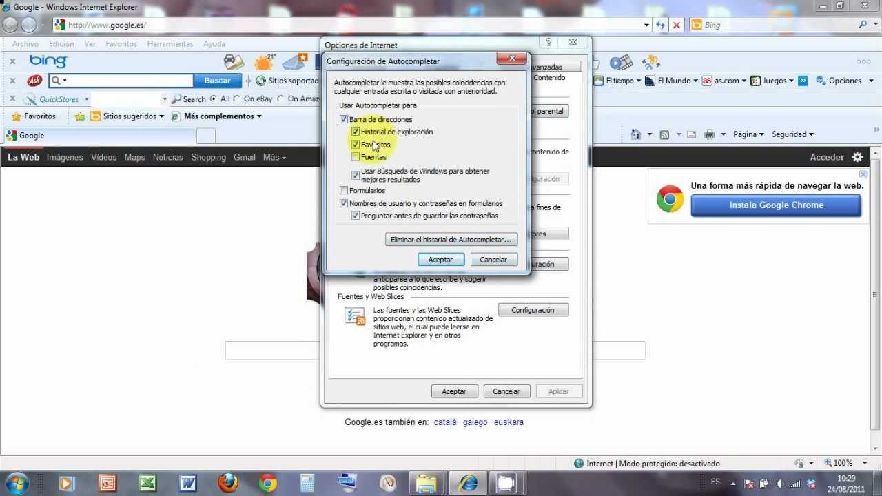 opciones internet explorer - YouTube