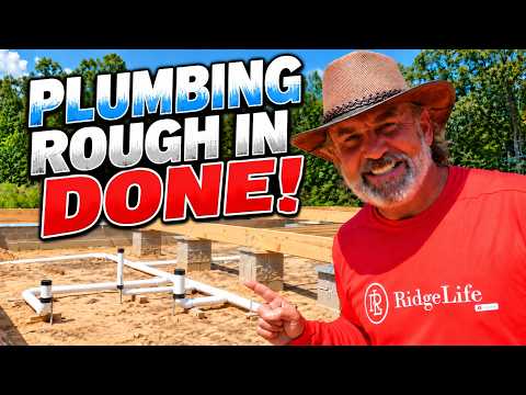 PLUMBING ROUGH-IN ON THE OFF-GRID BARN HOUSE… DID WE GET IT RIGHT?