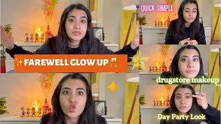 College/School Farewell GlowUp|Simple Glowy Makeup Tips  #makeup #glowup #farewell #glow #youtube