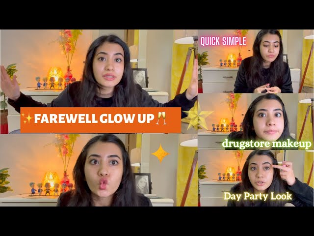 College/School Farewell GlowUp|Simple Glowy Makeup Tips  #makeup #glowup #farewell #glow #youtube class=