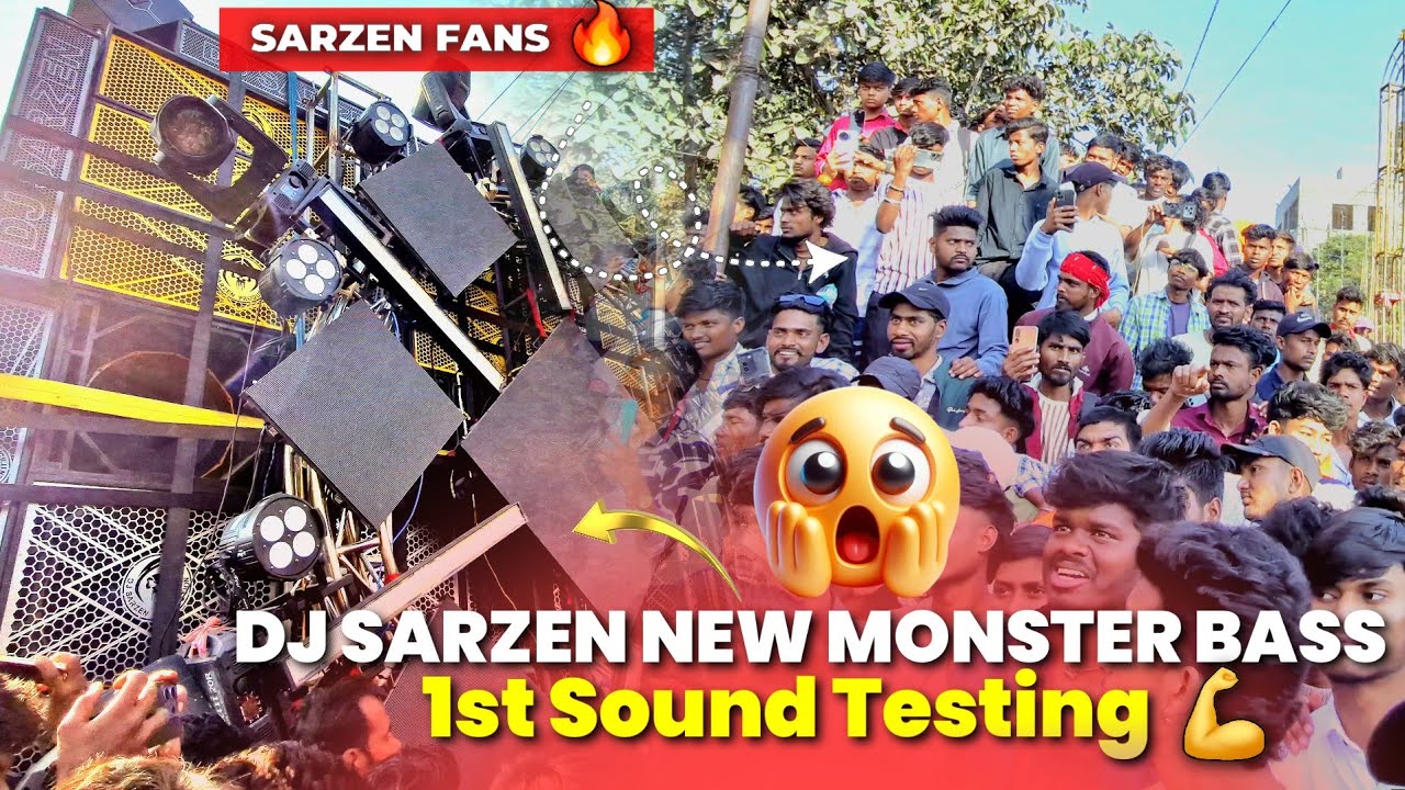 Dj Sarzen New Single Bass का खतरनाक Roadshow 🔥 | Dhanbad Bankmore | New Rocket Bass 🚀😲