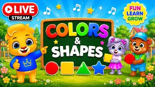 🔴 LIVE Learn Colors & Shapes 🌈 | Educational Videos for Toddlers & Preschool Kids screenshot 5