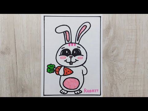 😘 Easy Cute Rabbit Drawing 😍 | Step By Step | Kashish Tanwar Art