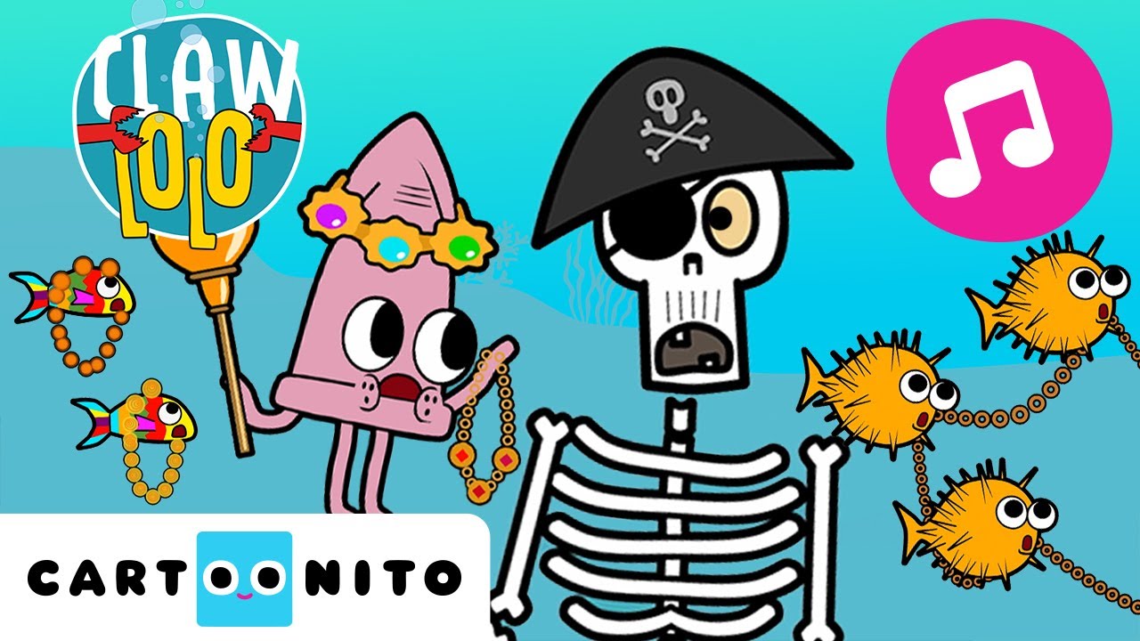 Comoara piratului 🎵 Dans distractiv cu animale de mare 🌊 | Cântece | Clawlolo 🦀 | 