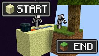 I Tried Beating Minecraft Skyblock Backwards!