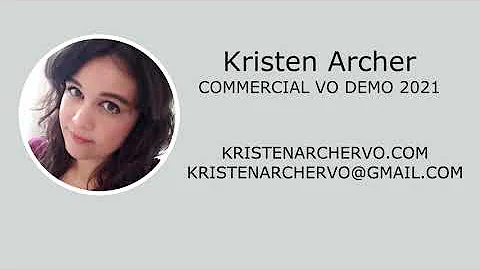 Commercial Voiceover Demo | Kristen Archer