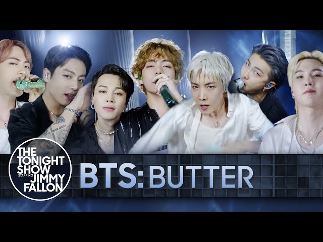 BTS on The Tonight Show Permission To Dance Performance