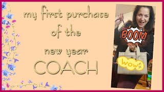 First purchase of 2024 COACH | Unboxing and Reveal