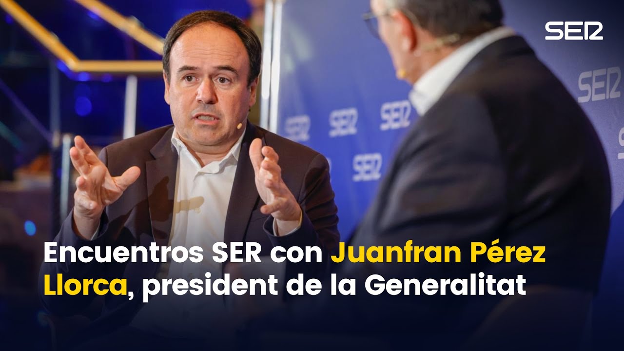Juanfran Pérez Llorca president de la Generalitat, protagonista de Encuentros SER