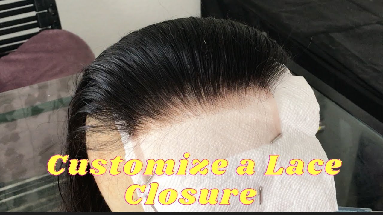 How to customize a 4x4 lace closure