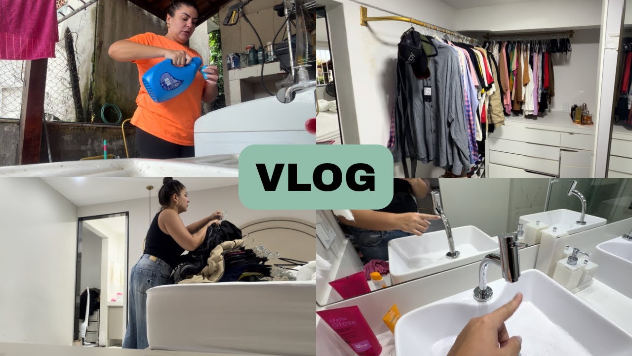 ARUMEI O CLOSET E CONSERTEI | TROCAMOS AS TORNEIRAS DOS BANQUEIROS | ROTINA DA CASA ❤️🙏🏻
