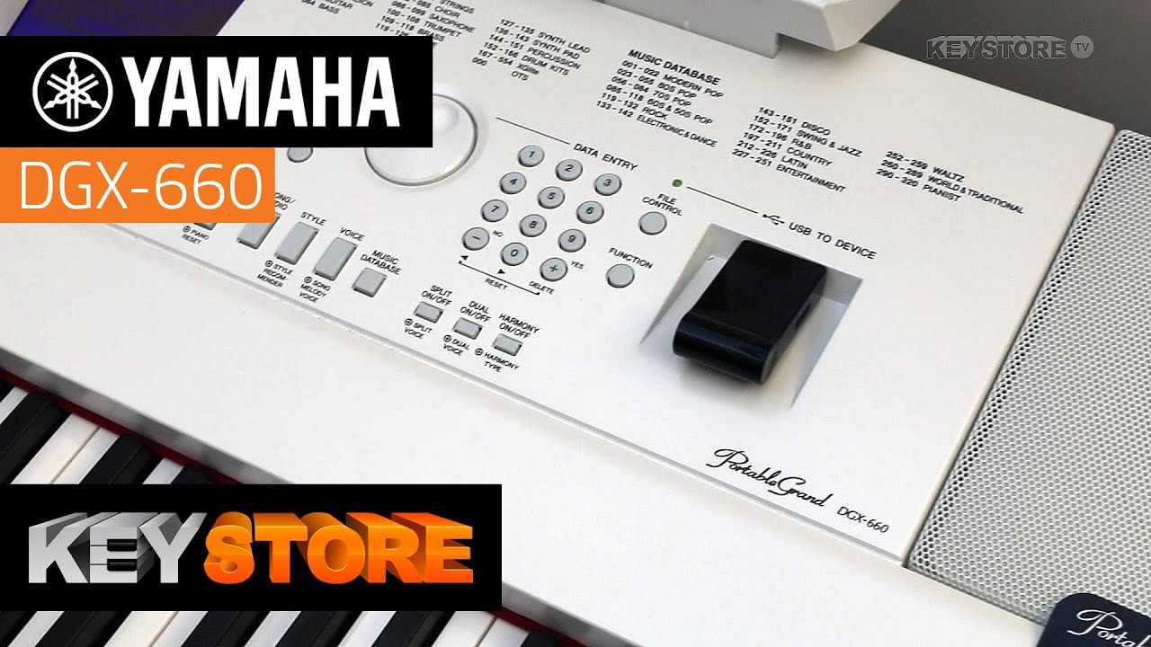 Yamaha DGX-660 - Ekipa KEY STORE na MusikMesse 2016 - YouTube