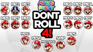 EVERY MARIO PARTY GAME: Don't Roll a 4 Challenge!