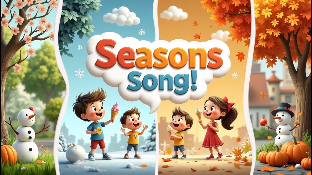 Four Seasons Song for Kids | Winter, Spring, Summer & Fall Learning ...
