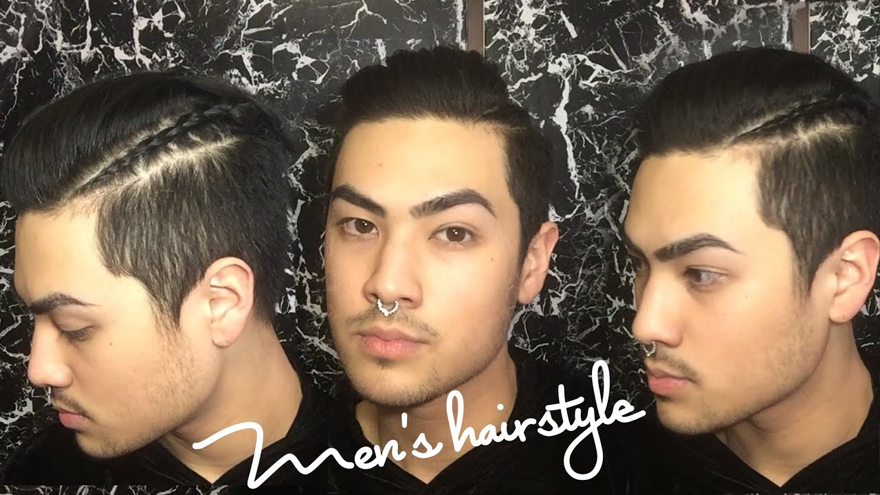 trança masculina lateral