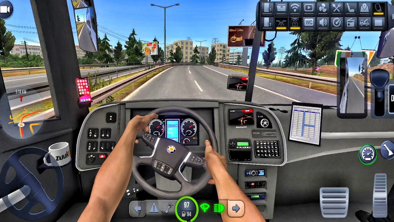 Bus Simulator Ultimate : Marcopolo Luxury Bus Driving Simulator - City Coach Android Gameplay 