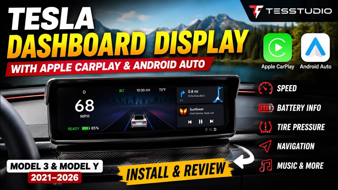 Tesla CarPlay ディスプレイ | Tesstudio