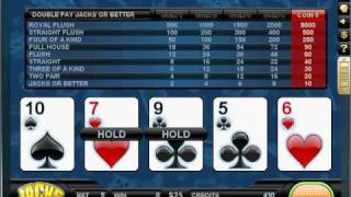 Video Poker - Free Online  Games - Games.com - Jacks or Better screenshot 1