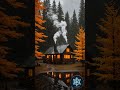 "Rainy Autumn Ambience 🌧🍂🏡  Cozy Cabin &amp; Lake Rain Sounds"