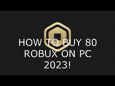 How To Buy 80 ROBUX on PC 2023 