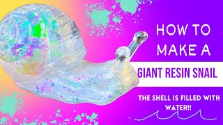 Iridescent Liquid Core Resin Snail!