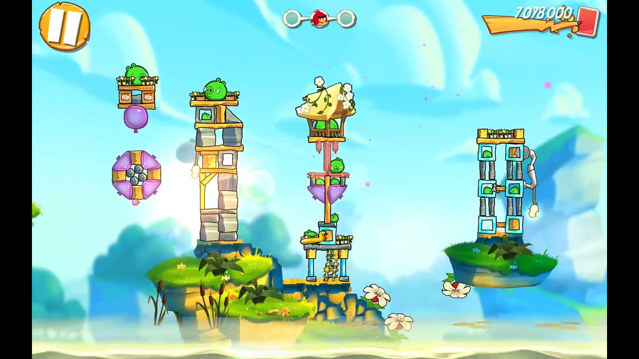 Angry birds 2. Задания за перья для реда .