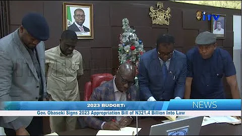 Gov. Obaseki signs 2023 Appropriation Bill of N321...