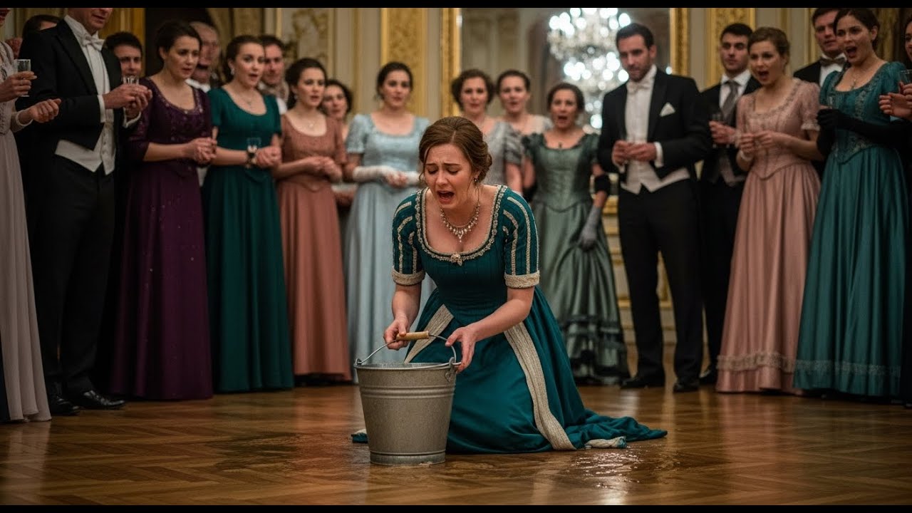 Sie wischte den Boden, während die Elite lachte – bis der CEO vor ihr auf die Knie fiel...