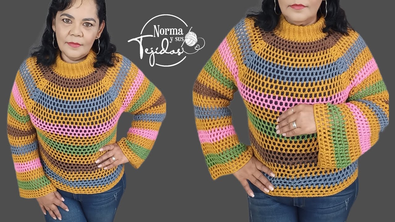 Blusa De Moda a Crochet #blusasnorma #blusascrochet #crochettutorial