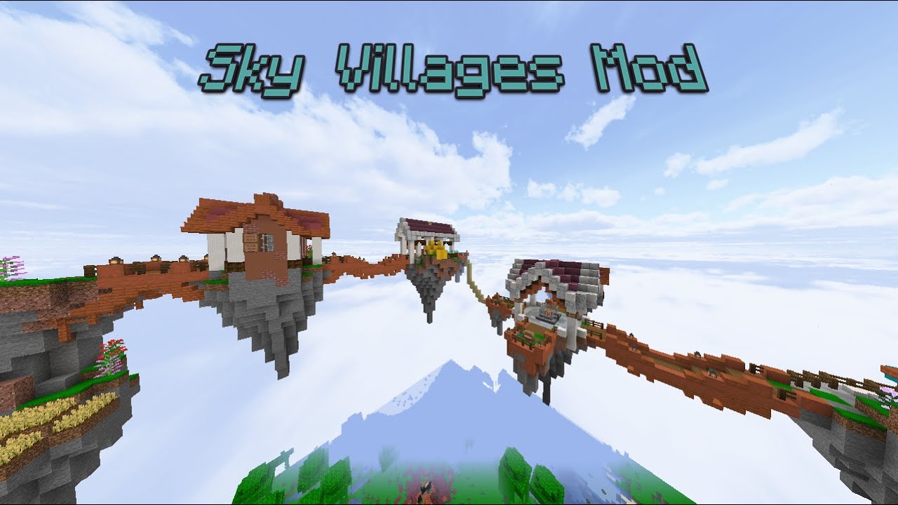 Best Minecraft 1.16.5 Sky Villages Mod YouTube