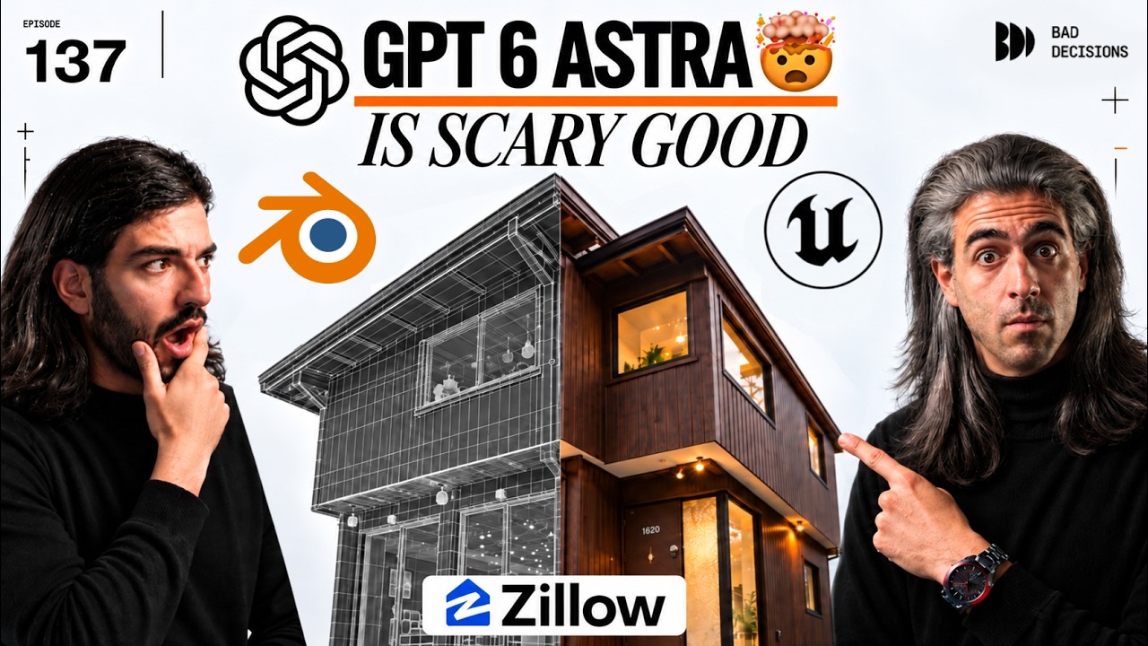 We used GPT-6 + Blender & Unreal Engine to recreate a HOUSE Listing in 3D 🚀 thumbnail