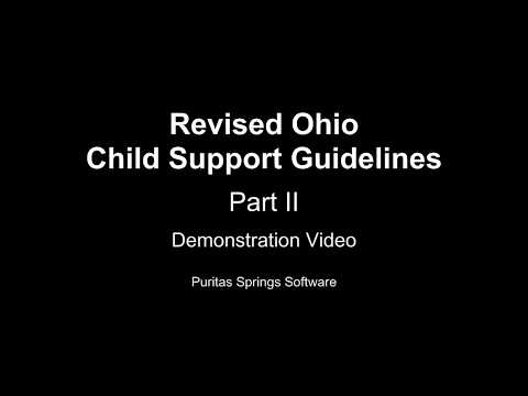 Revised Ohio Child Support Guidelines Demonstration Video - Part II